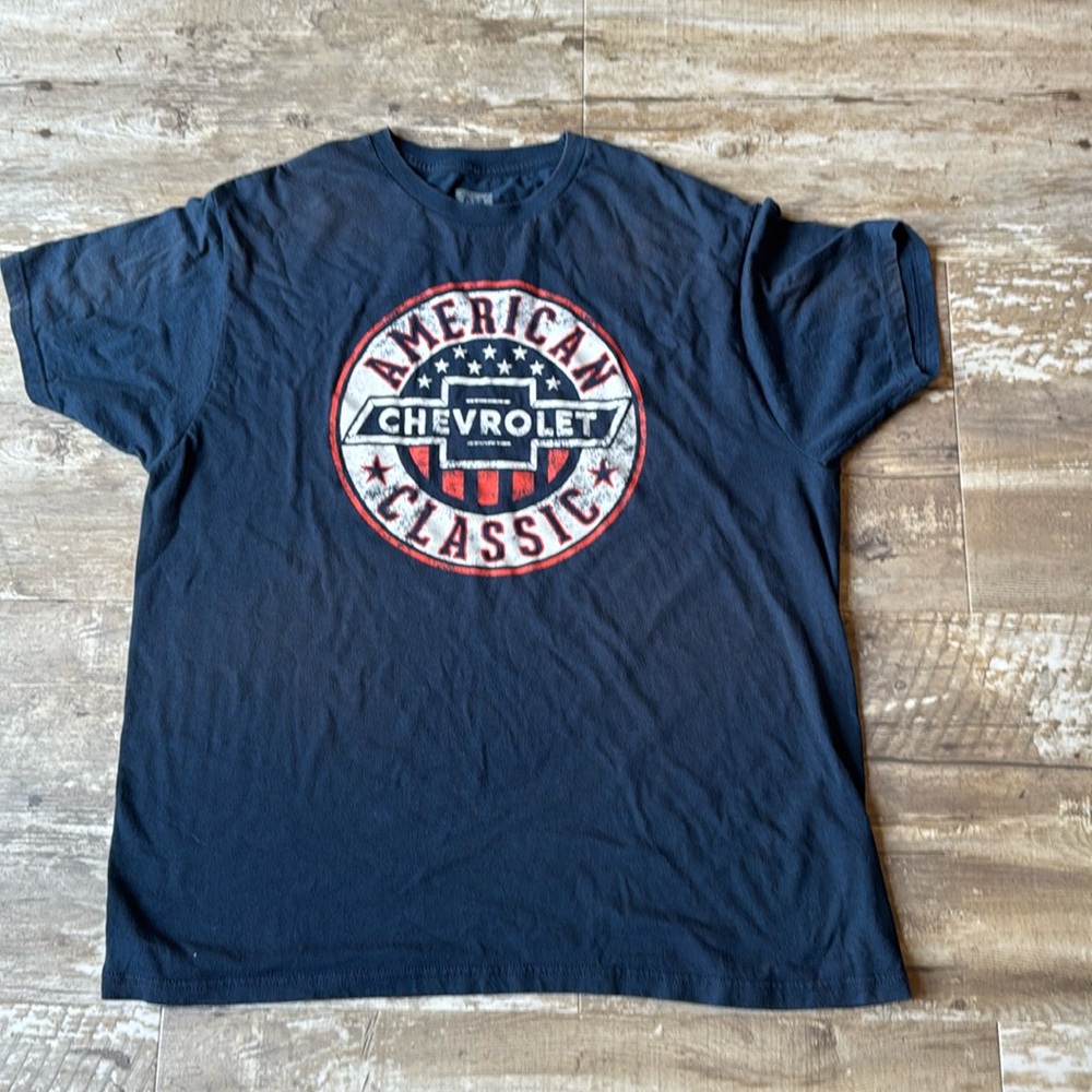 GM American Classic Chevrolet Official License Blue Shirt Men’s XL